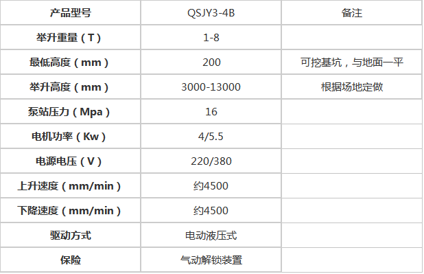 楼层举升机 汽车升降机 举升机